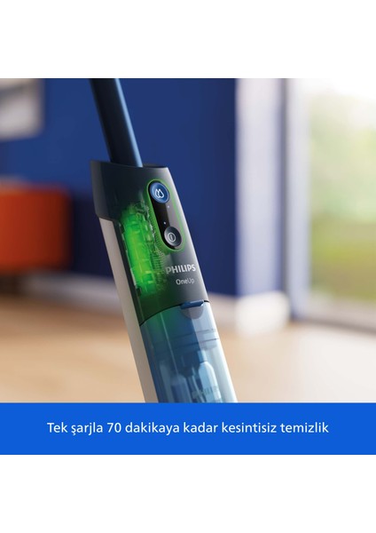 5000 Serisi OneUp Elektrikli Mop, Bakterilere karşı %99,9 etkili, 360° başlık ile zahmetsiz kullanım, (XV5113/01) modelleri