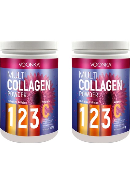 Multi Collagen Powder + Vitamin C 300 gr x 2
