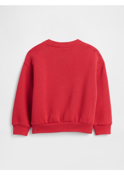 Kız Bebek Kırmızı Gap Grafik Sweatshirt modelleri