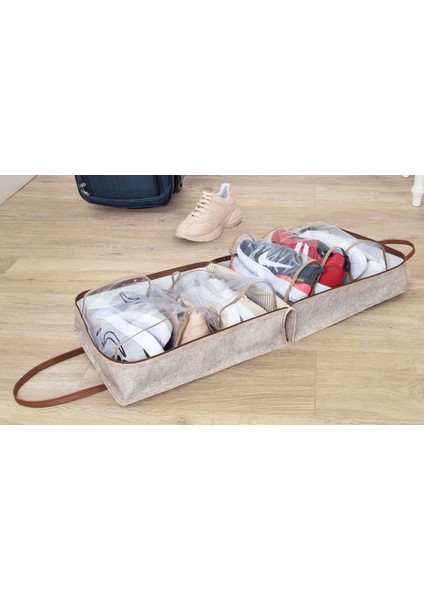 Buğz Deri Kulplu Ayakkabı Seyahat Çantası 04263 fırsatları