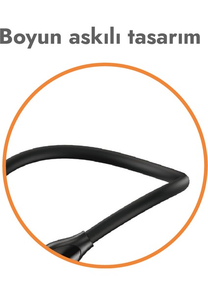 Vulture Boyundan Askılı Bluetooth Kulaklık — iPhone 17 Pro / iPhone 17 / iPhone 16 Pro (Net Konuşma 450 Saat) fırsatları