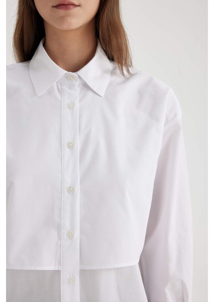 Relax Fit Terry Cotton Uzun Kollu Gömlek Tunik