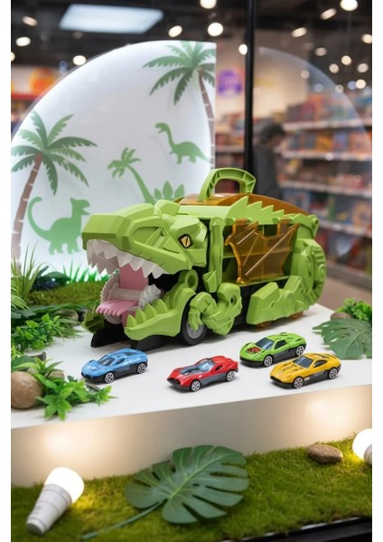 Dönüşüm Dinozor Serisi Pisti Düzenleme Aracı (Yeşil)