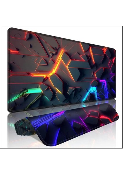 85X34 cm 3D Boyut Tasarımı Kaydırmaz Taban Speed Yüzey Oyuncu Mouse Pad Gaming