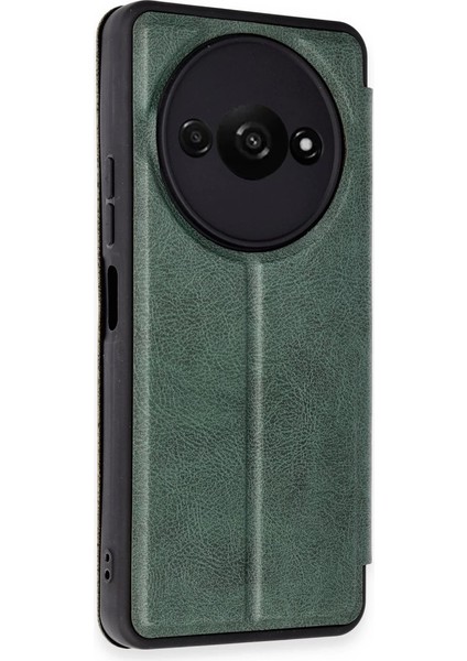 Buğz Newface Xiaomi Redmi A3 4g Kılıf Flip Cover - Koyu Yeşil fiyatları