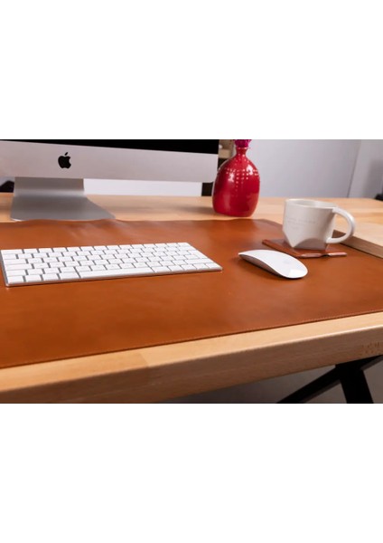 Doğal Deri Masa Matı (37 cm x 80 cm) Ten Rengi fırsatları