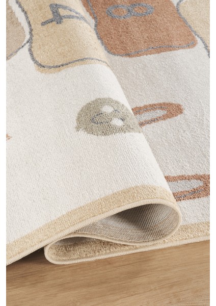 Bohem Kids Seksek Çok Renkli Yumuşak Dokulu Çocuk Odası Halısı modelleri