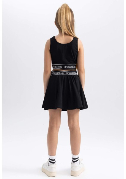 Kız Çocuk Penye Şort Etek