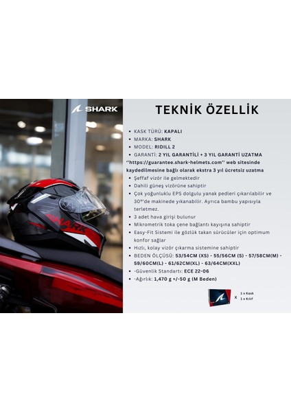 Ridill 2 Molokai Kapalı Kask