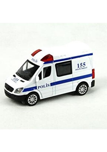 Çekbırak Işıklı Sesli Ambulans 1:32 Model Çocuklar İçin Eğlenceli Oyun Aracı