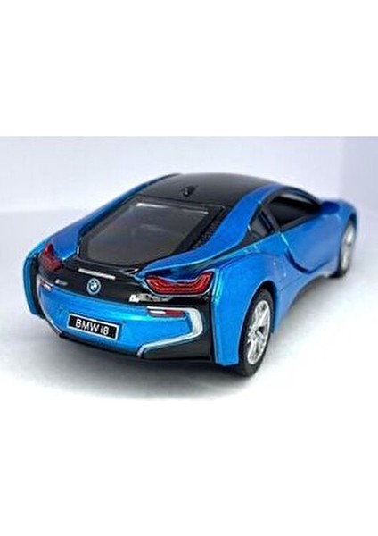 BMW I8 Çek Bırak Oyuncak Araba Mavi 1:36 Ölçek 13 cm Erkek Çocuklar İçin fiyatları