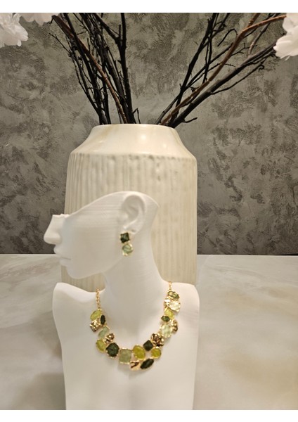 Altın Kaplama Şık Geometrik Takı Seti fırsatları