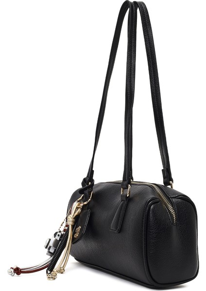 Kadın Siyah Aksesuarlı Omuz Çantası 25ABD281618 indirimleri