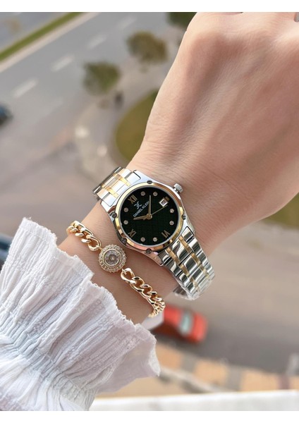 Çelik Kordon 30 mt Suya Dayanıklı Kadın Kol Saati+Bileklik BF.GF.14271.4 fiyatları