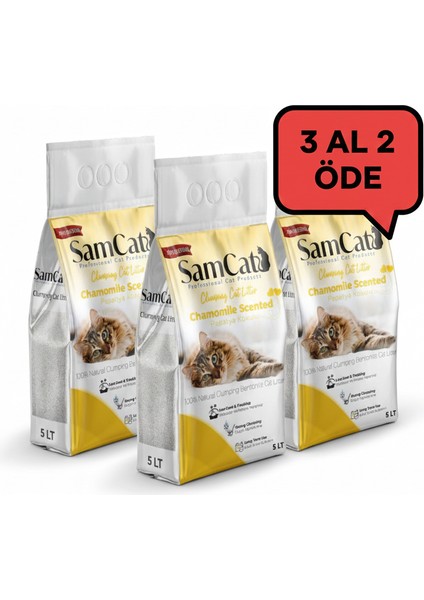 Papatya Kokulu Kedi Kumu 5l (3 al 2 öde kampanyasından faydalanmak için sepete 3 adet eklemelisiniz)