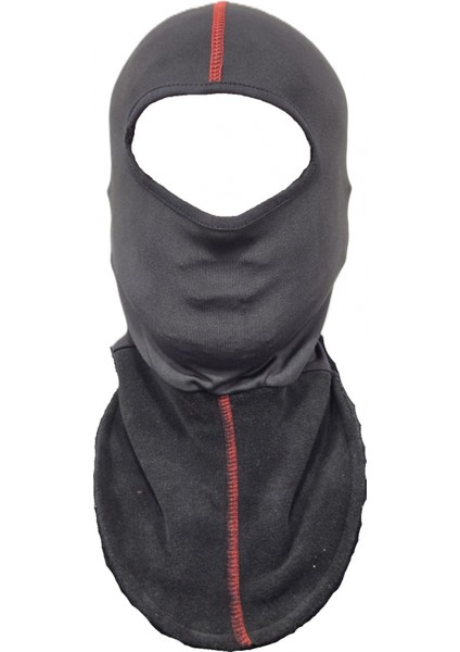 KIŞLIK BALAKLAVA GÖĞÜS KORUMALI POLARLI SİYAH YÜZ MASKESİ