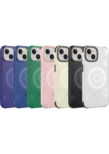 Apple iPhone 14 Kılıf Inc Wireless Şarj Özellikli Desenli Hot Kapak-Beyaz fiyatları