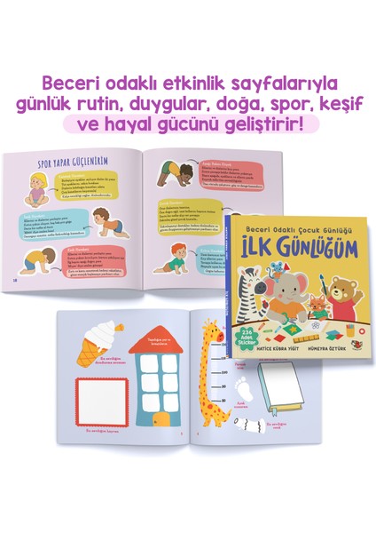 İlk Günlüğüm - Beceri Odaklı Çocuk Günlüğü - Hatice Kübra Yiğit indirimleri