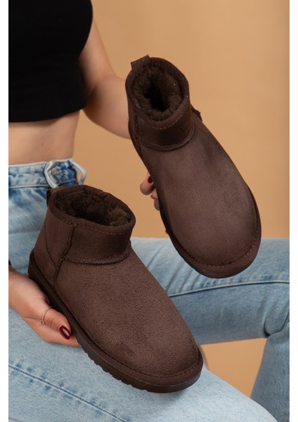 Kadın Kışlık Bot Süet Içi Yünlü Kürklü Ince Tabanlı Bilek Boy Kısa Mini Ug Bot fiyatları