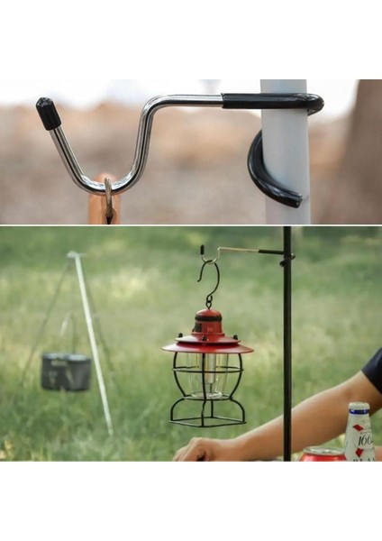 Kamp Için Çok Fonksiyonlu S-Şekilli Direk Askısı Kaymaz Paslanmaz Çelik Eşya Asma Kancası modelleri
