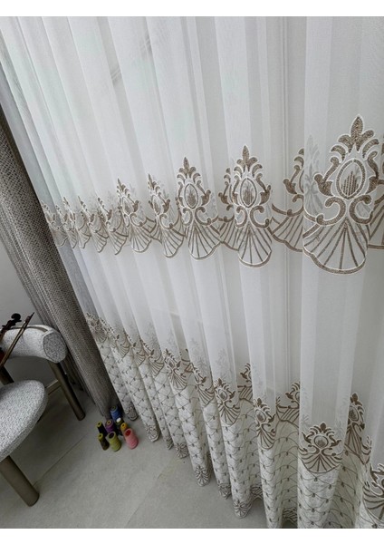 Nivemeshome 2840 Harmoni Vizon 1/3 Pileli Tül Perde indirimleri