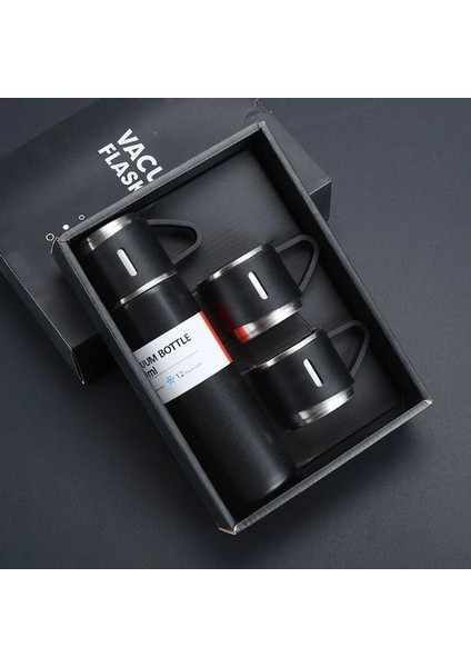 Buğz Paslanmaz Çelik Bardaklı Termos Seti 500 ml fiyatları