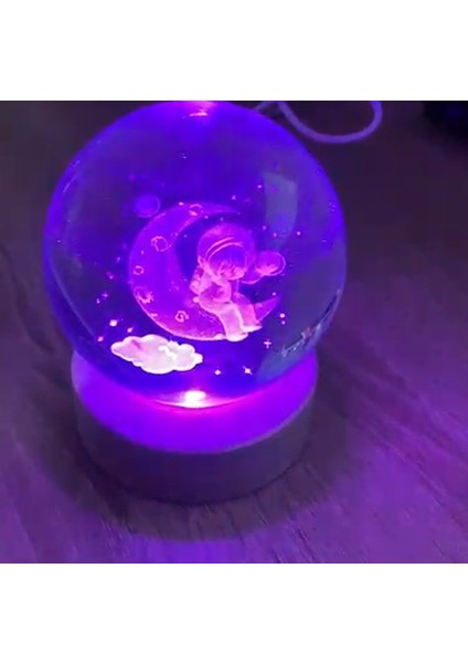 Ayda Oturan Astronotçocuk Figürlü LED Işıklıküre fiyatları