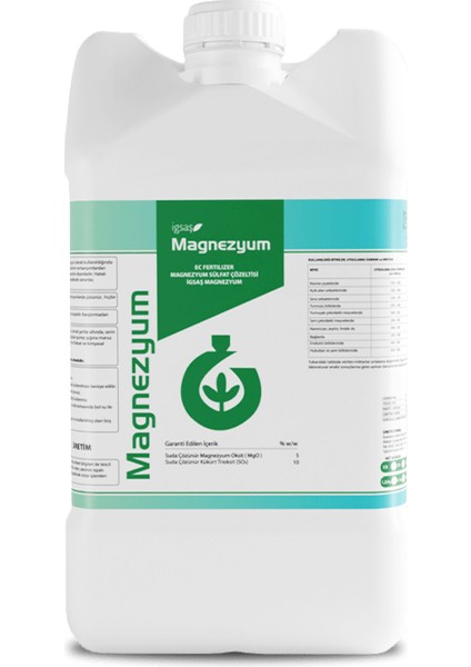 Igsaş Magnezyum Sülfat Içerikli Sıvı Gübre 20 Litre