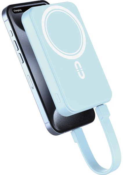 10000 Mah Magsafe Uyumlu Kablosuz & Kablolu 22.5W Süper Hızlı Şarj Powerbank fırsatları