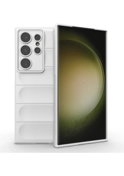 Buğz Newface Samsung Galaxy S24 Ultra Kılıf Optimum Silikon - Krem