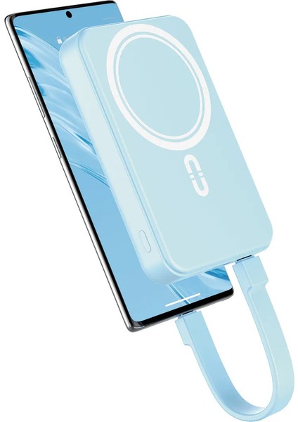 10000 Mah Magsafe Uyumlu Kablosuz & Kablolu 22.5W Süper Hızlı Şarj Powerbank indirimleri