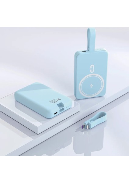 10000 Mah Magsafe Uyumlu Kablosuz & Kablolu 22.5W Süper Hızlı Şarj Powerbank