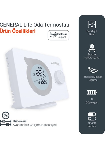 Life Mitra HT230S Rf Kablosuz Oda Termostatı modelleri