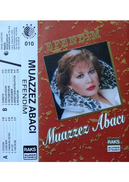 Muazzez Abacı – Efendim Kaset fiyatları