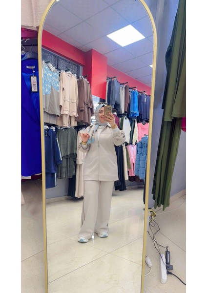 Yanları Çizgili Fermuarlı Ikili Takım fiyatları