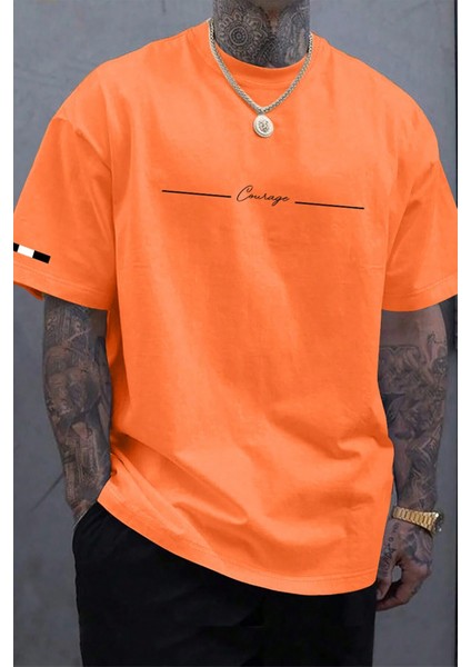 Causage Baskılı Erkek Oversize T-Shirt