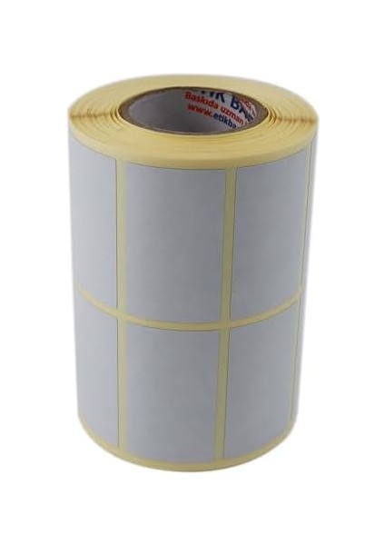 Hazır Al Hızlı Al Kuşe Etiket(Sürsajlı) 50MM x 30MM Toplam 1500 Adet 1 Rulo, Sarılmış Yan Yana 2li 40MM Çapında Örtücü Kapatma Etiketi