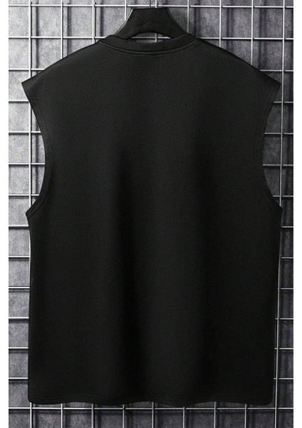 Ayın Evreleri Baskılı Oversize Kolsuz T-Shirt fiyatları