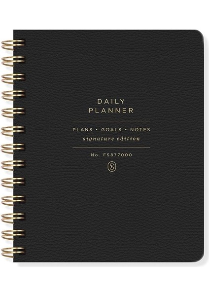 Fringe Studio Tarihsiz Günlük Planlayıcı, 160 Sayfa, 15,2 x 18,2 Cm, Çift Halkalı Spiral Ciltleme, Standart Siyah (877003) fiyatları