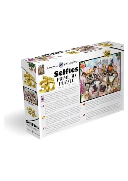 3D - Pet Selfie - 500 Parça Yetişkin Puzzle