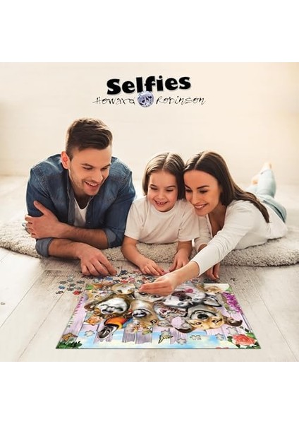 3D - Pet Selfie - 500 Parça Yetişkin Puzzle modelleri