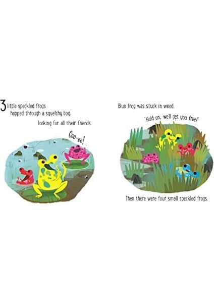 Altı Küçük Benekli Kurbağa (Küçük Tahta Kitapları)