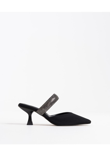 Nina Topuklu Siyah Kadın Terlik