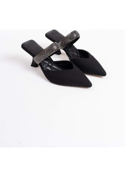 Nina Topuklu Siyah Kadın Terlik fiyatları