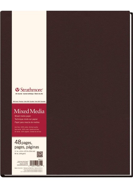 (566-11 STR-566-11 48 Yaprak No. 90 Karışık Medya, 27,9 x 35,6 Cm, 27,9 x 35,6 Cm, Beyaz, 24 Adet modelleri