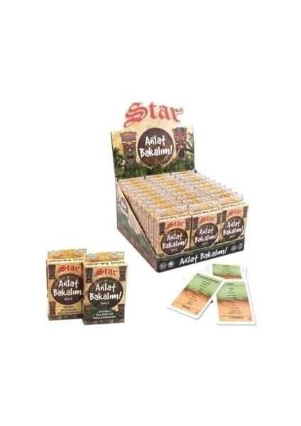 Star Tabu Kartları Anlat Bakalım Kelime Oyunu (Yaş 6+) Yasaklı Kelimeler Kart Oyunu Stoktan modelleri