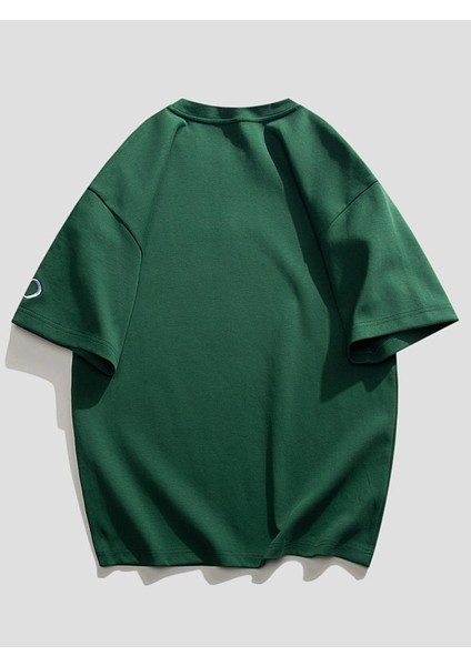 Kol Detaylı Baskılı Unisex Oversize T-Shirt fırsatları