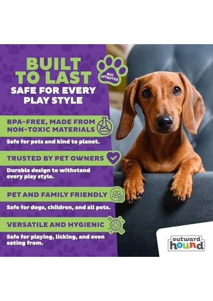 Outward Hound Nina Ottosson Lickin' Layers - Köpekler Için Interaktif Zeka Oyuncağı - Daha Yavaş Yeme Hızı Için modelleri