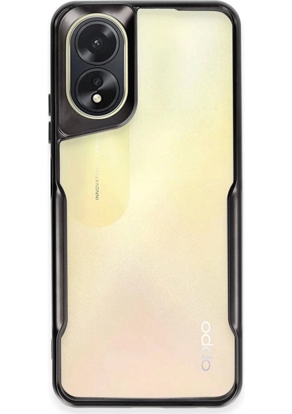 Buğz Newface Oppo A38 Kılıf Boyi Silikon Kapak - Siyah