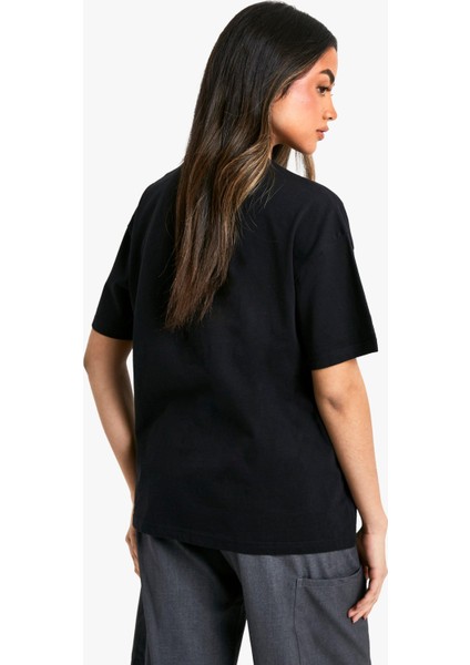 Oversize Unisex Siyah-Beyaz 2'li Düz T-Shirt fiyatları